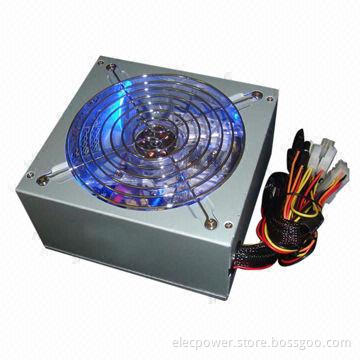 400W Computer Power Supply with 14cm LED Fan for Gaming PC
